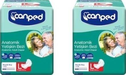 Canped Anatomik Hasta Bezi L-Large Beden 16 Adet