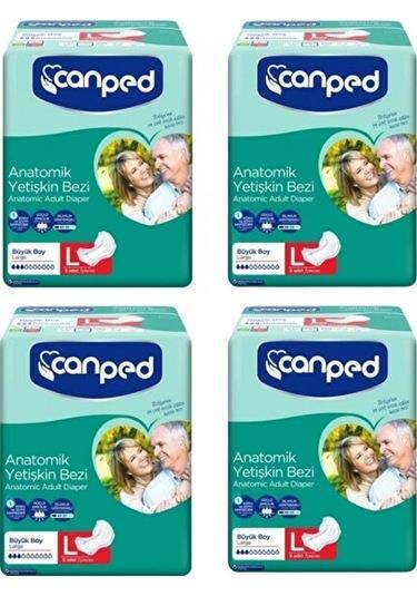 Canped Anatomik Hasta Bezi L-Large Beden 32 Adet