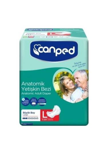 Canped Anatomik Hasta Bezi L-Large Beden 8 Adet