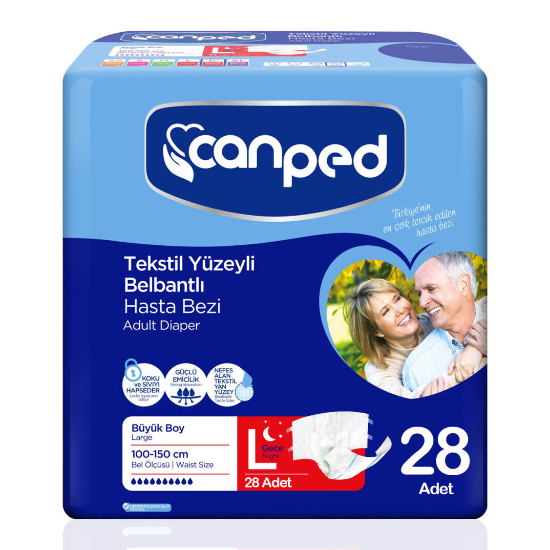 Canped Belbantlı Gece Eko L-Large Beden 28 Adet - 1
