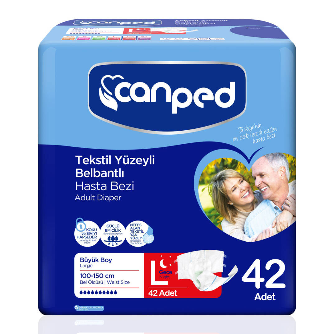Canped Belbantlı Gece Eko L-Large Beden 42 Adet - 1