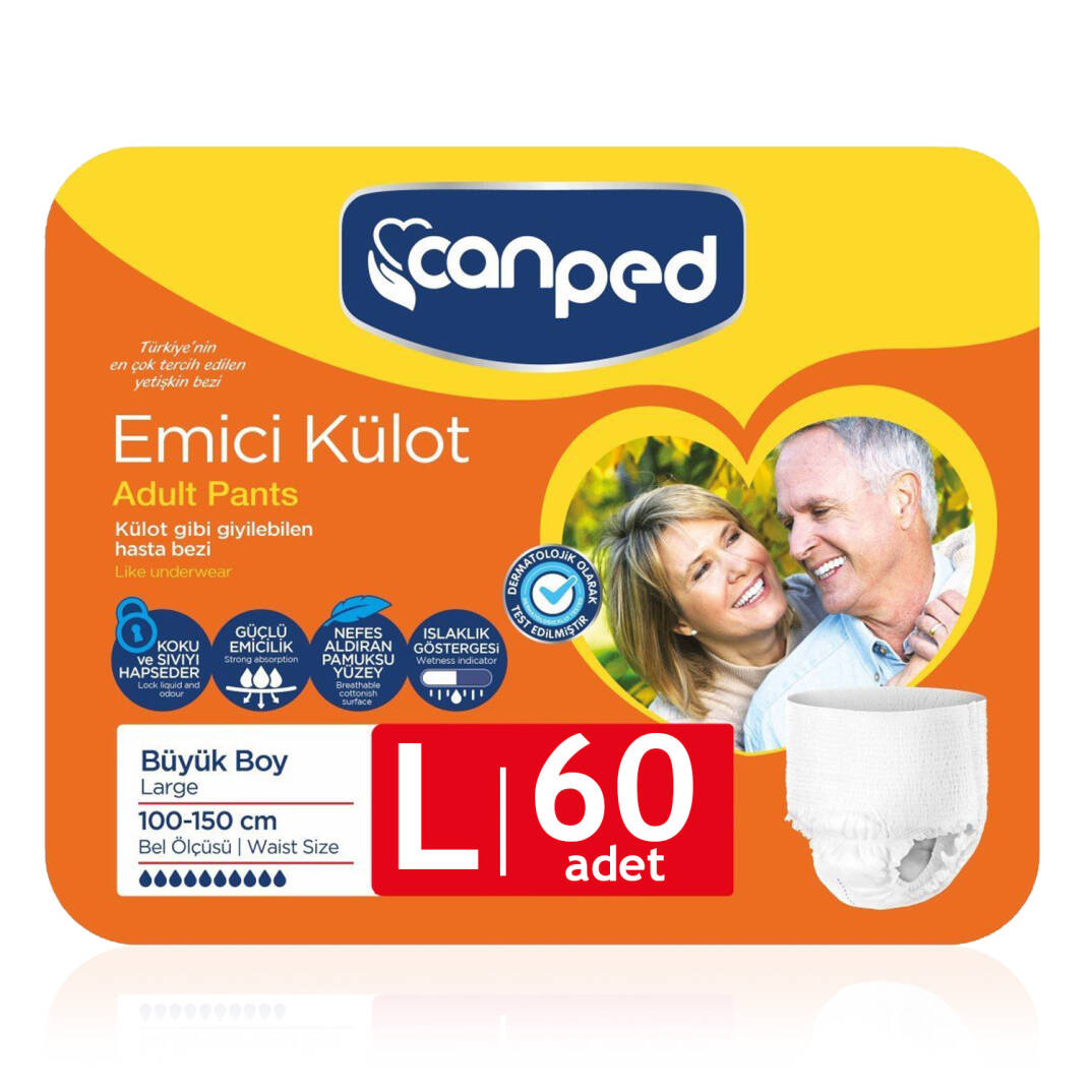 Canped Emici Külot L-Large Beden 60 Adet - 1