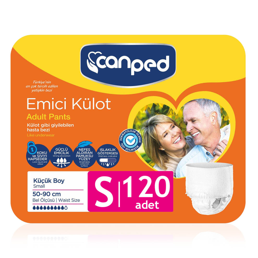 Canped Emici Külot S-Small Beden 120 Adet - 1