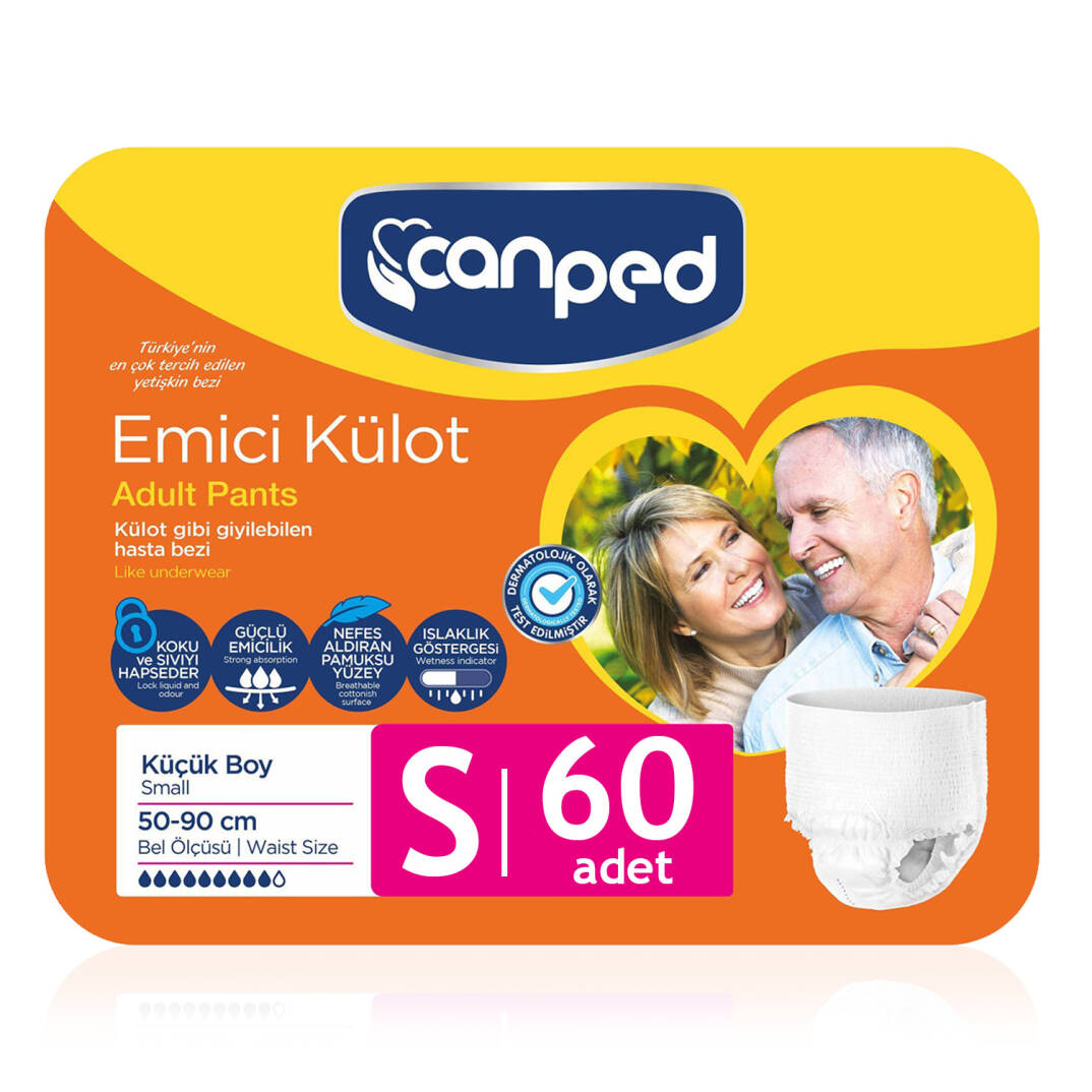 Canped Emici Külot S-Small Beden 60 Adet - 1