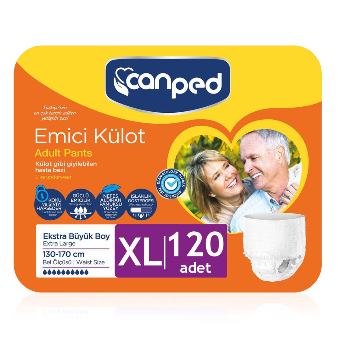 Canped Emici Külot XL-Extra Large Beden 120 Adet - 1