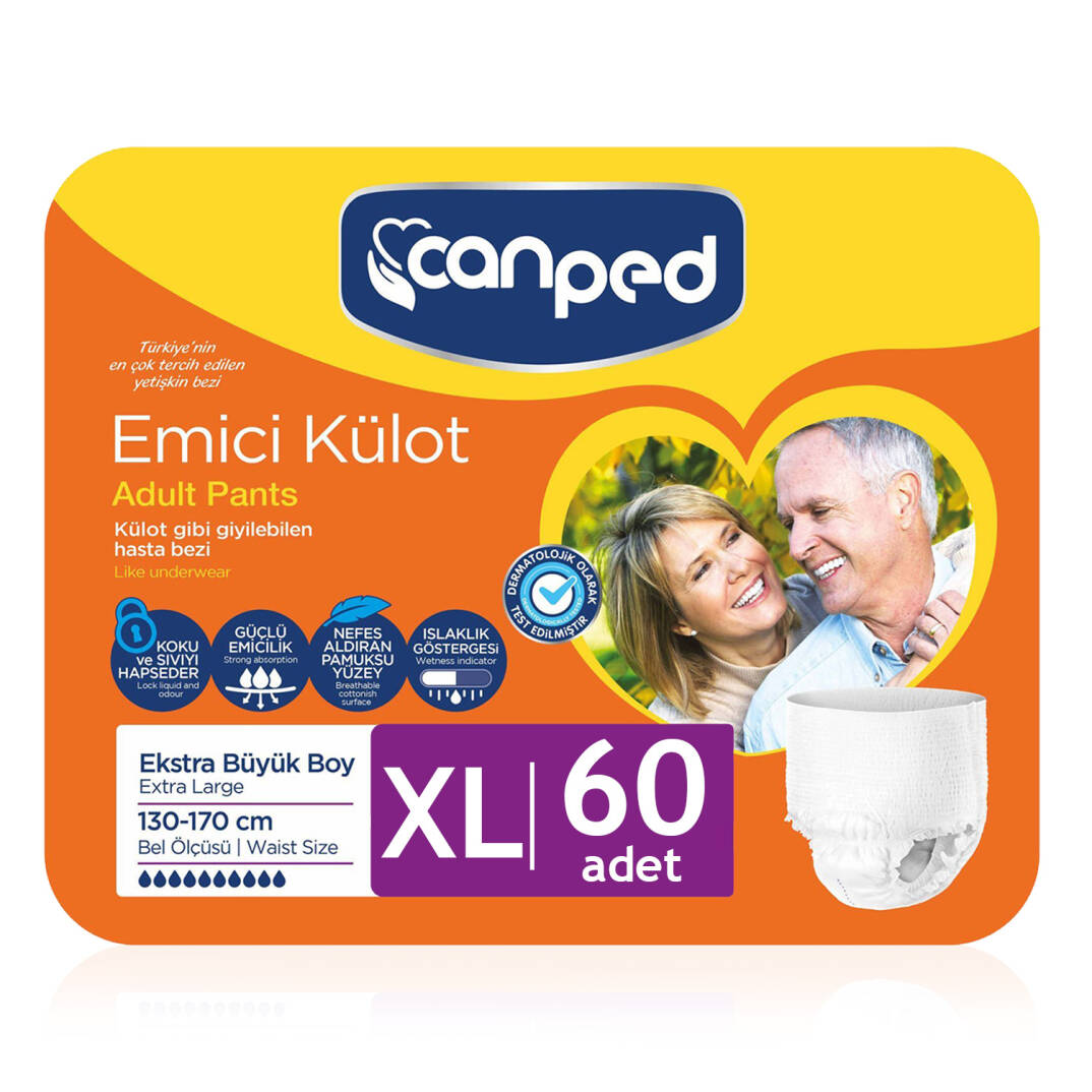 Canped Emici Külot XL-Extra Large Beden 60 Adet - 1