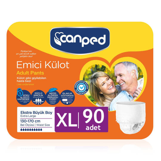Canped Emici Külot XL-Extra Large Beden 90 Adet