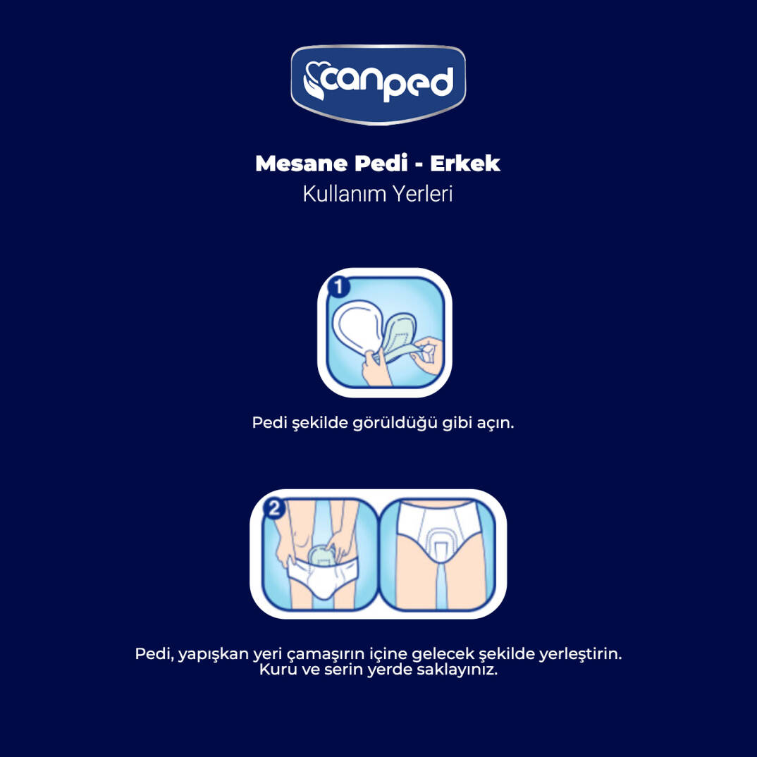 Canped Mesane Pedi Erkek M-Medium Beden 36 Adet - 3