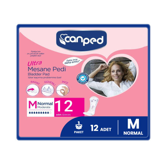 Canped Ultra Mesane Pedi Normal M-Medium Beden 12 Adet