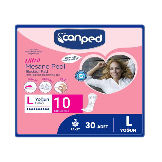 Canped Ultra Mesane Pedi Yoğun L-Large Beden 30 Adet