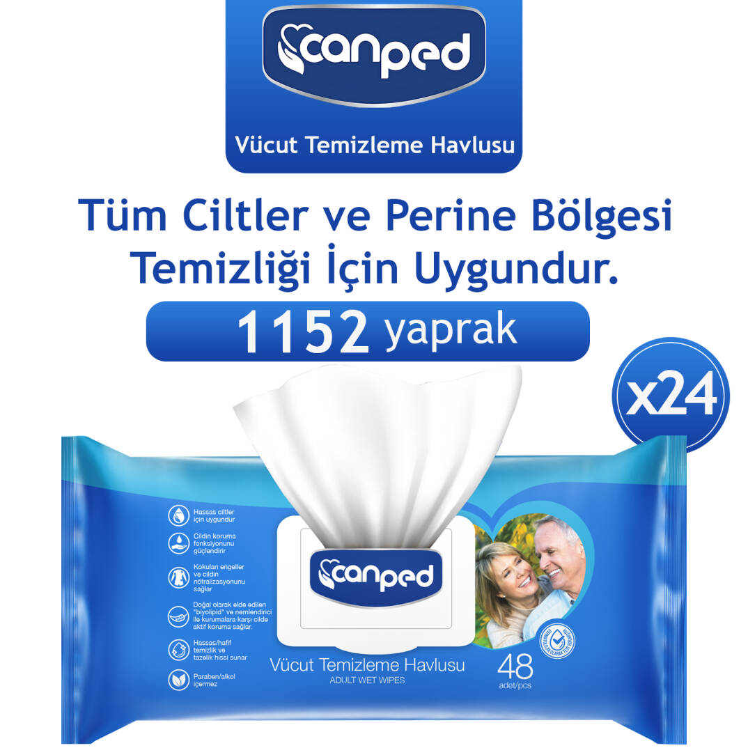Canped Vücut Temizleme Havlusu 1152 Adet - 1