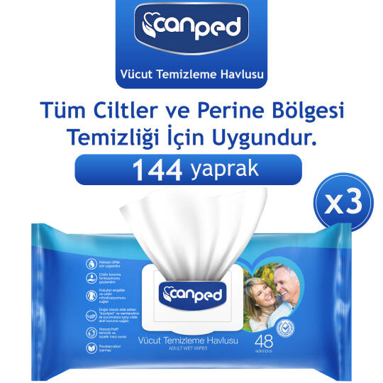 Canped Vücut Temizleme Havlusu 144 Adet