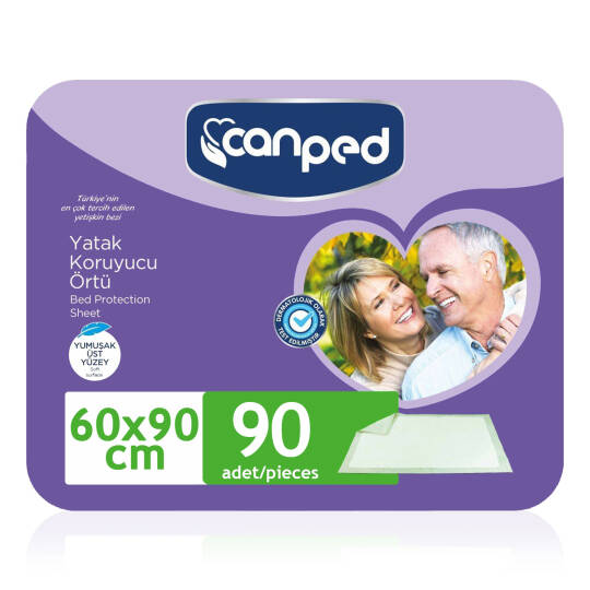 Canped Yatak Koruyucu Örtü 60x90 Cm 90 Adet