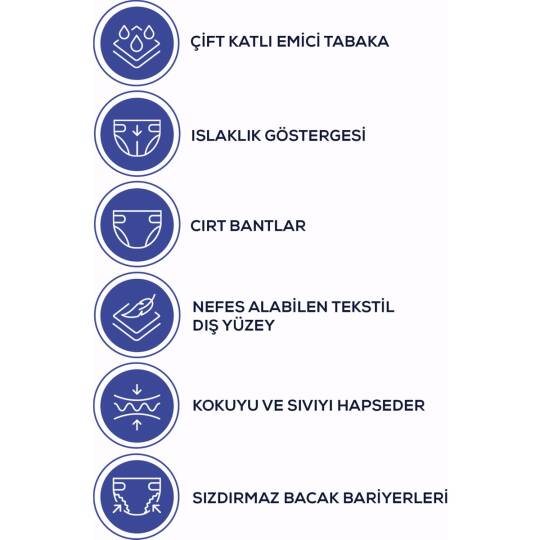 Coverdry Bel Bantlı Hasta Bezi M-Medium Beden 90 Adet - 2