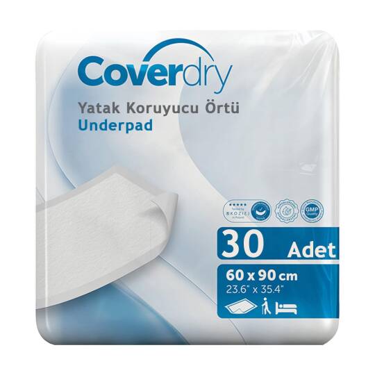 Coverdry Yatak Koruyucu Örtü 60×90 Cm 30 Adet