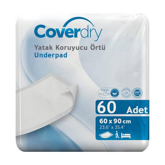 Coverdry Yatak Koruyucu Örtü 60×90 Cm 60 Adet