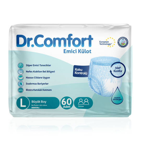 Dr. Comfort Emici Külot L-Large Beden 60 Adet
