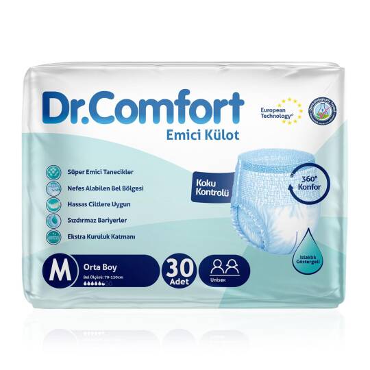Dr. Comfort Emici Külot M-Medium Beden 30 Adet