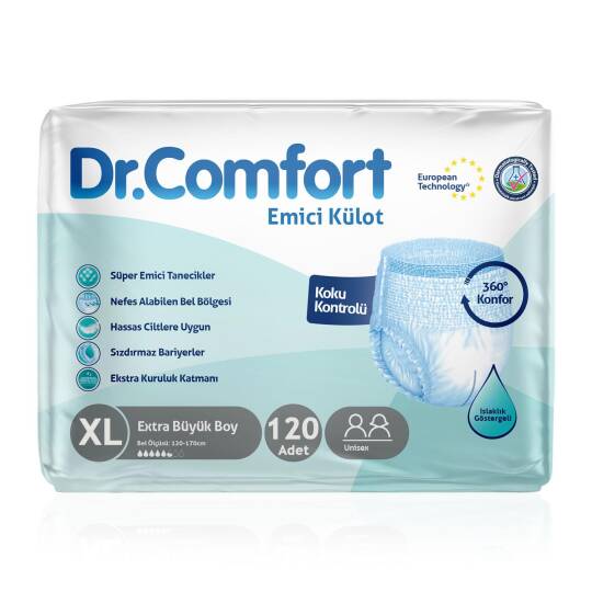 Dr. Comfort Emici Külot XL-Extra Large Beden 120 Adet