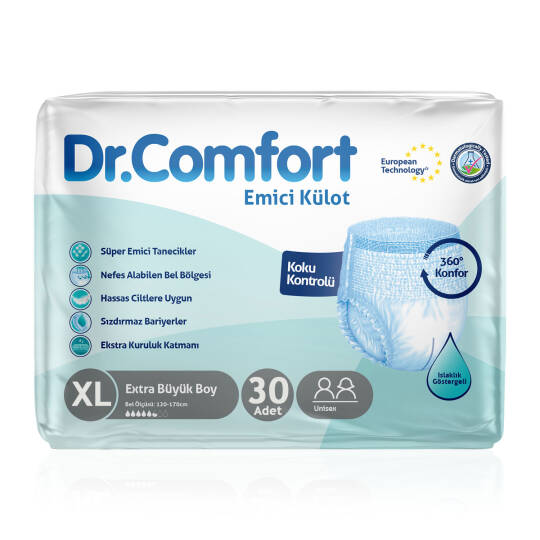 Dr. Comfort Emici Külot XL-Extra Large Beden 30 Adet