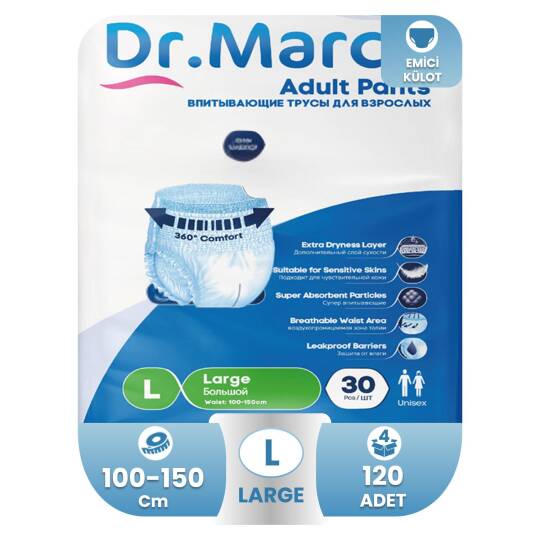Dr. Marco Emici Külot L-Large Beden 120 Adet