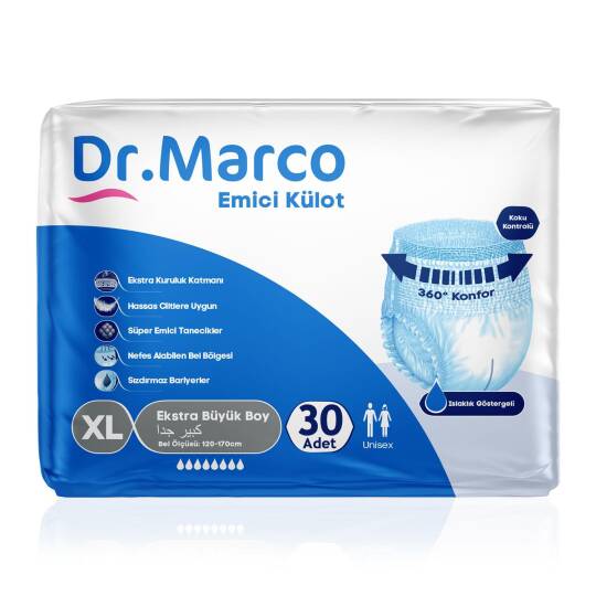 Dr. Marco Emici Külot XL-Extra Large Beden 30 Adet