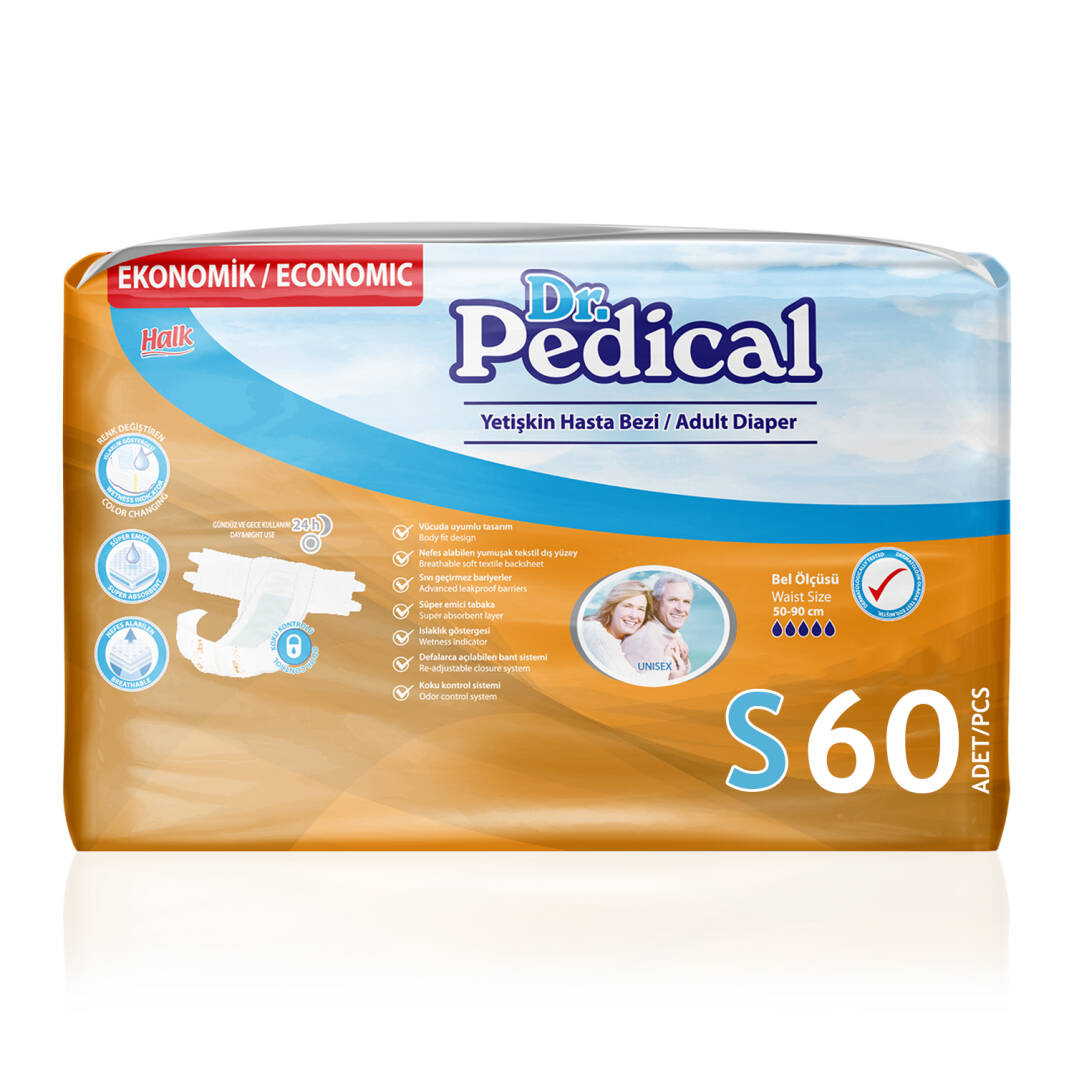 Dr. Pedical Belbantlı Hasta Bezi S-Small Beden 60 Adet - 1