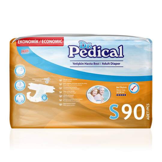 Dr. Pedical Belbantlı Hasta Bezi S-Small Beden 90 Adet