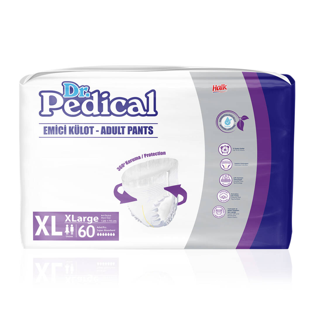 Dr. Pedical Emici Külot XL-Extra Large Beden 60 Adet - 1