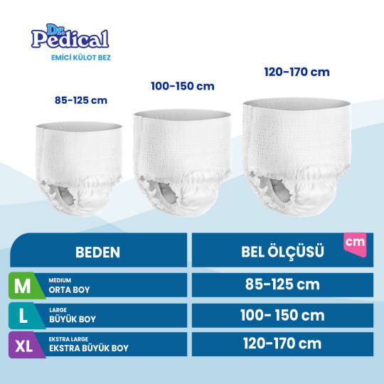 Dr. Pedical Emici Külot XL-Extra Large Beden 60 Adet - 2