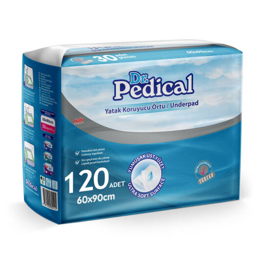 Dr. Pedical Yatak Koruyucu Örtü 60x90 Cm 120 Adet