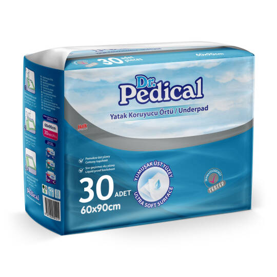 Dr. Pedical Yatak Koruyucu Örtü 60x90 Cm 30 Adet