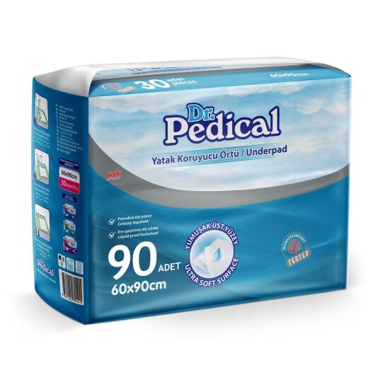 Dr. Pedical Yatak Koruyucu Örtü 60x90 Cm 90 Adet