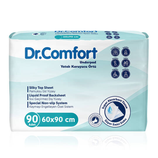 Dr.Comfort Yatak Koruyucu Örtü 60x90 Cm 90 Adet