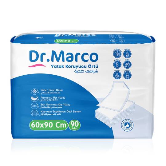 Dr.Marco Yatak Koruyucu Örtü 60×90 Cm 90 Adet