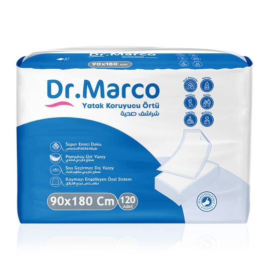 Dr.Marco Yatak Koruyucu Örtü 90×180 Cm 120 Adet