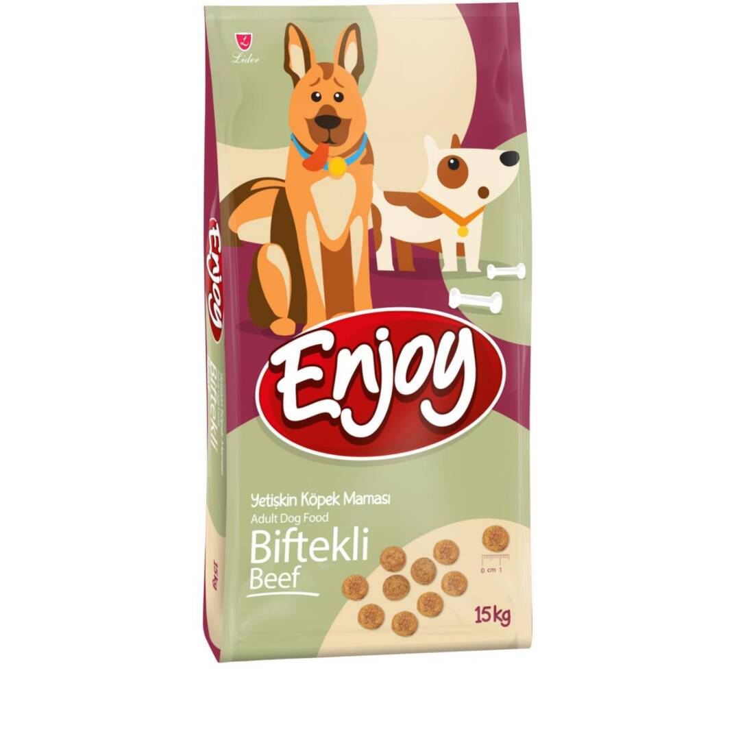Enjoy Biftekli Yetişkin Köpek Maması 15 Kg - 1