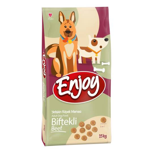 Enjoy Biftekli Yetişkin Köpek Maması 15 Kg