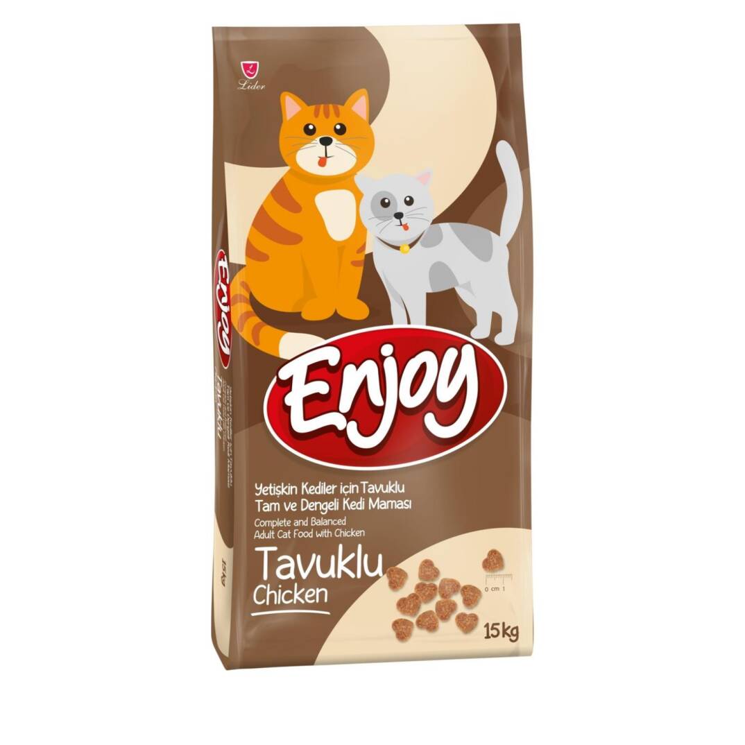 Enjoy Tavuklu Kedi Maması 15 Kg - 1