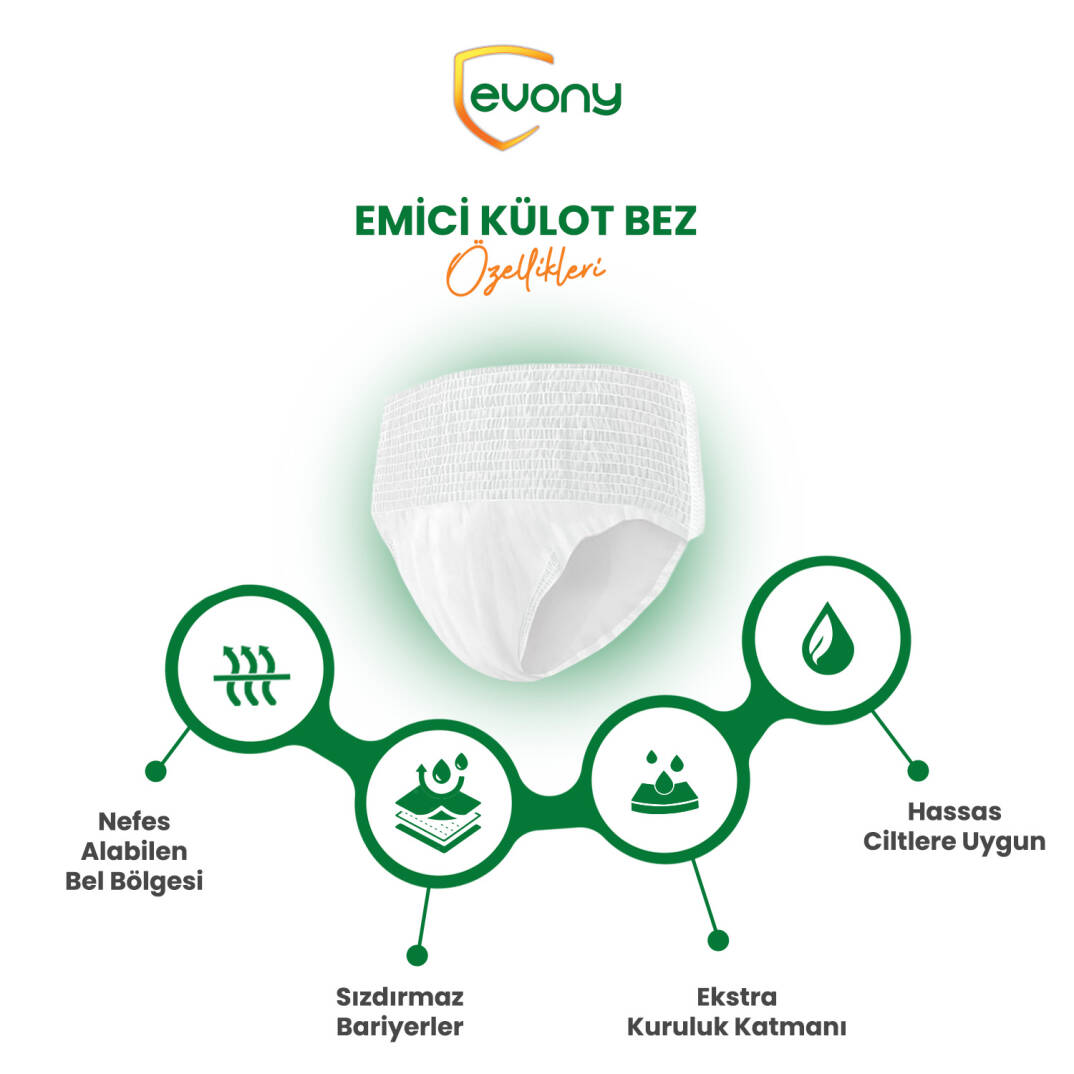 Evony Emici Külot L-Large Beden 60 Adet - 3
