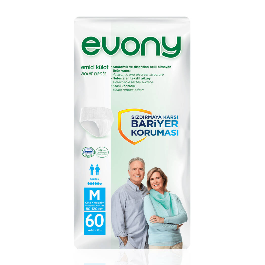 Evony Emici Külot M-Medium Beden 60 Adet - 1