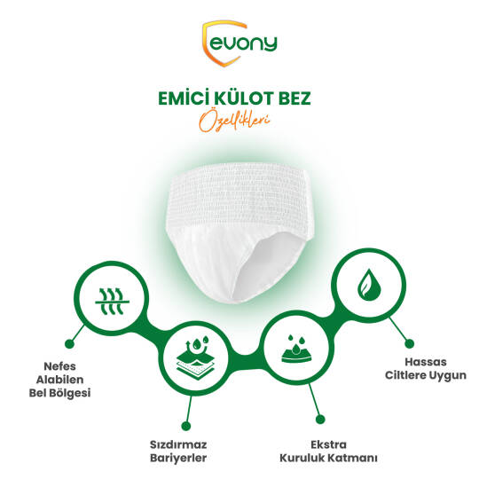 Evony Emici Külot M-Medium Beden 90 Adet - 3