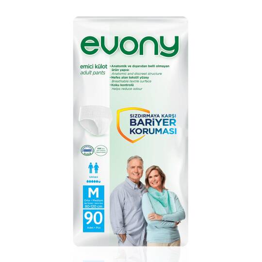 Evony Emici Külot M-Medium Beden 90 Adet