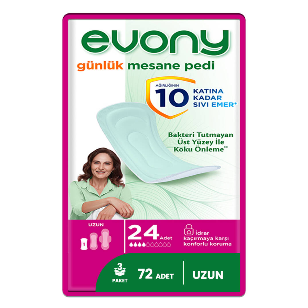 Evony Günlük Mesane Pedi Uzun 72 Adet - 1