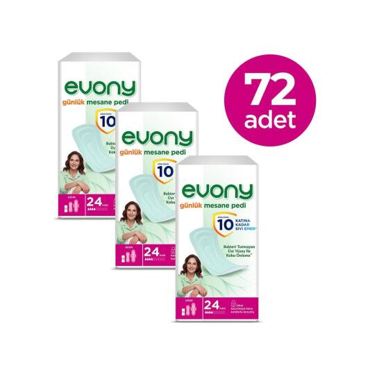 Evony Günlük Mesane Pedi Uzun 72 Adet