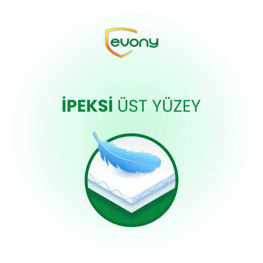Evony Yatak Koruyucu Örtü 60x90 Cm 120 Adet - 3