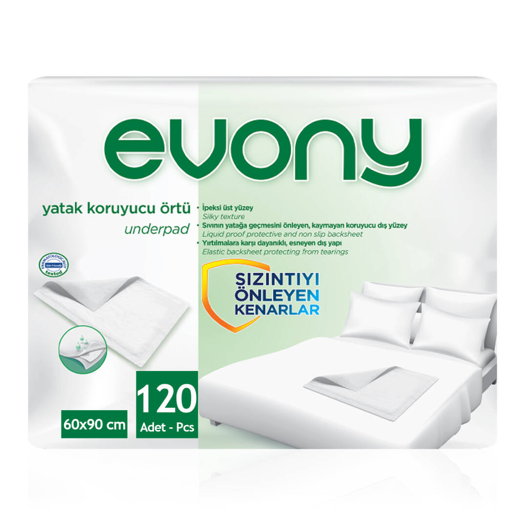 Evony Yatak Koruyucu Örtü 60x90 Cm 120 Adet - 1