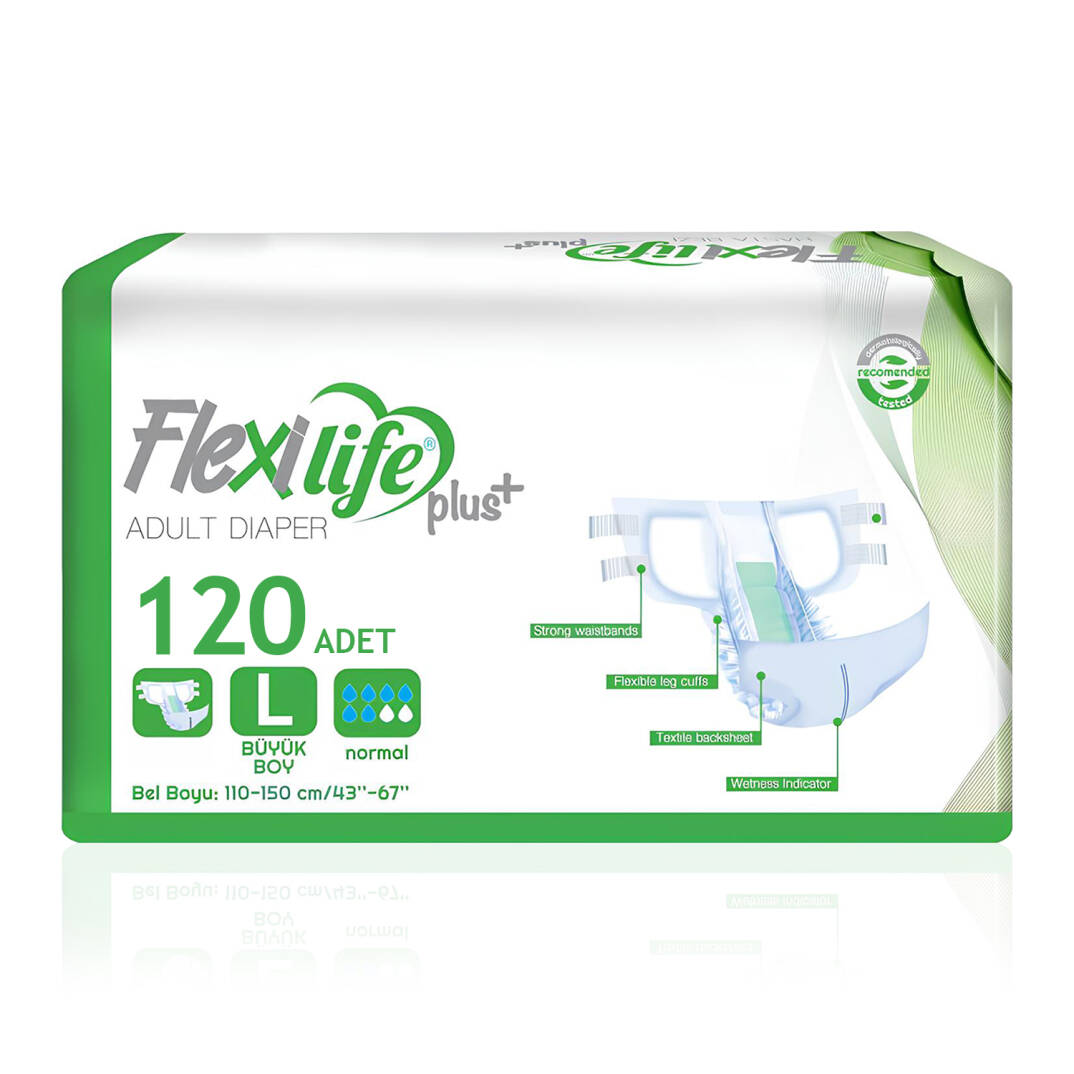 Flexi Life Belbantlı Hasta Bezi L-Large Beden 120 Adet - 1