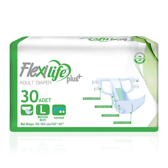 Flexi Life Belbantlı Hasta Bezi L-Large Beden 30 Adet