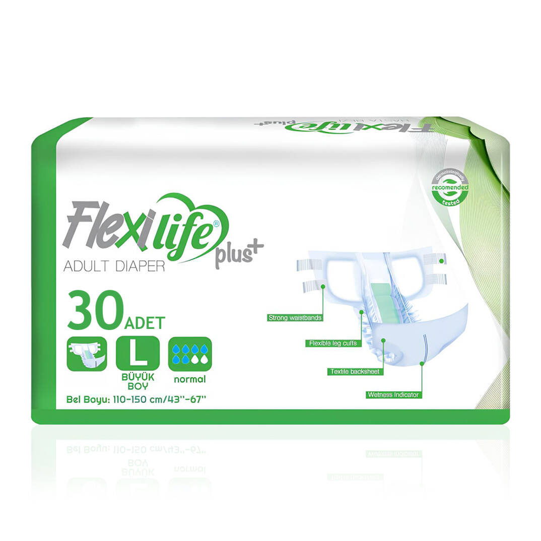 Flexi Life Belbantlı Hasta Bezi L-Large Beden 30 Adet - 1